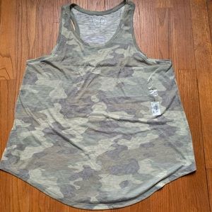 Army Print Tank Top